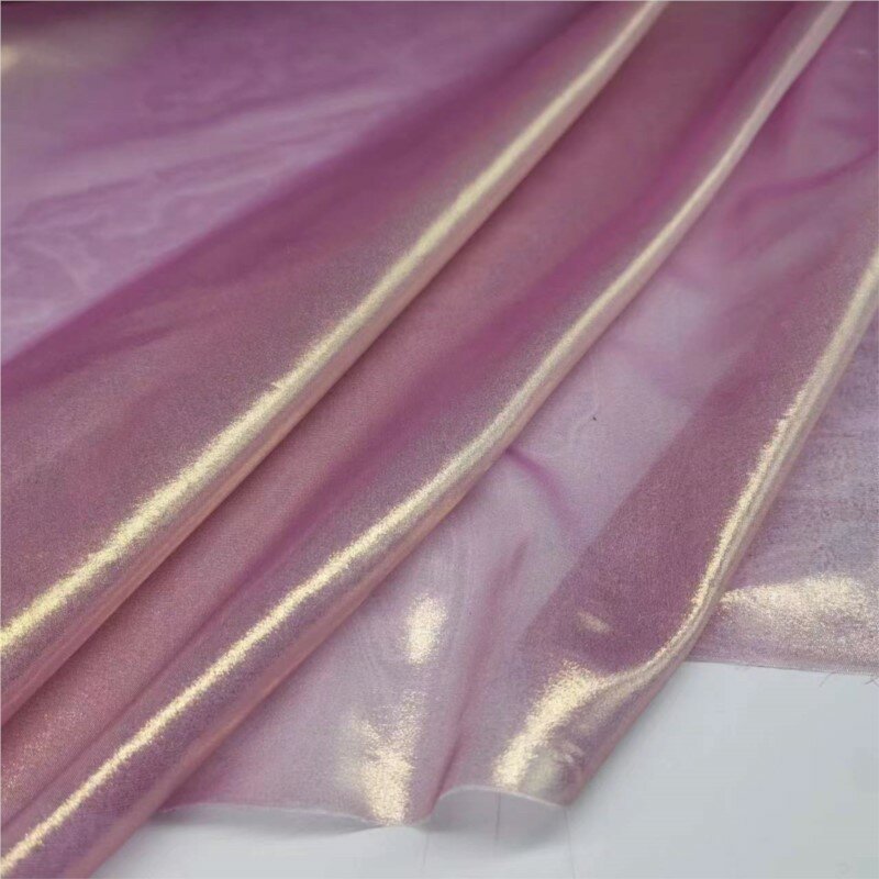 Kationowe Full Version złocenie tkaniny szyfonowej moda antyczne Diy ręcznie robione materiał dekoracyjny do szycia