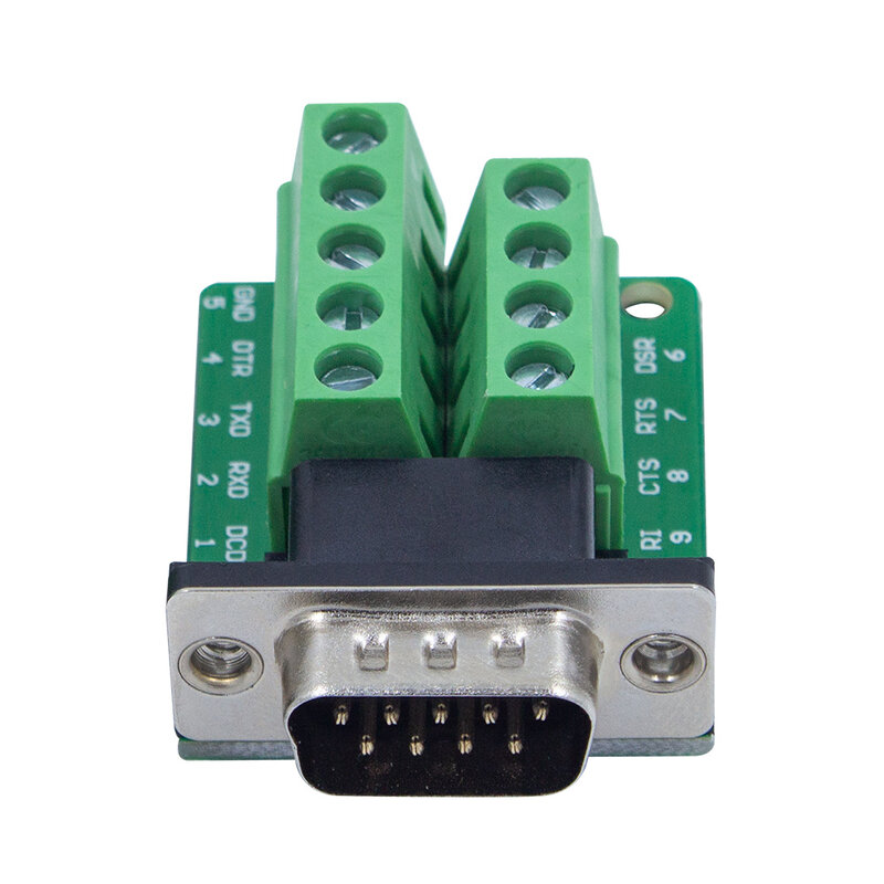 2pcs/pack DB9 COM RS232 transfer-free Signals terminals Male Female connector D sub screw 9Pin