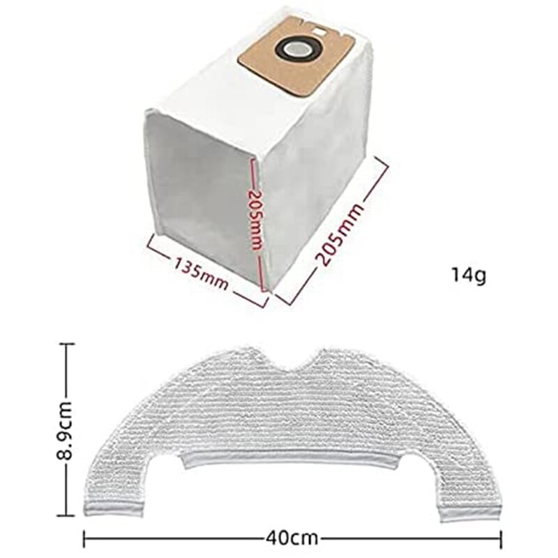 Aksesori untuk Dreame Bot L10 Plus penyedot debu sikat utama sikat samping kantong debu cadangan filter
