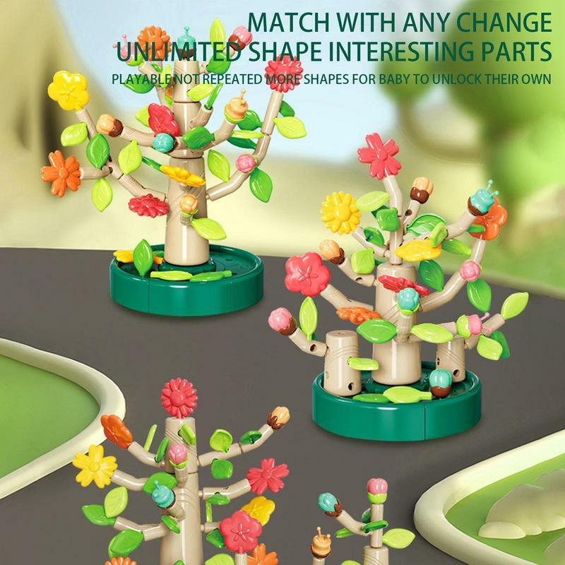 Coleção Botânica Criativa Blocos de Construção, Mini Blocos de Simulação DIY Flores, Brinquedo para Adultos, Conjunto de Construção Flores