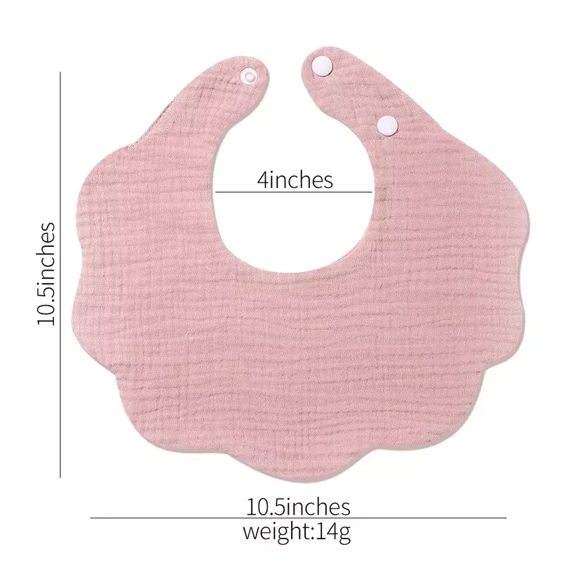 Newborn Bibs Solid Color Cotton Infant Burping Lovely Feeding Drool Headscarf Toddler Printed Soft Burp Cloth Baby Accessories
