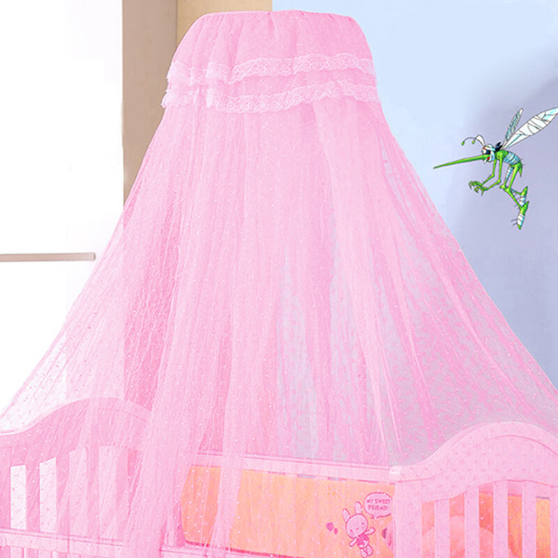Jaring nyamuk untuk musim panas bayi kelambu kanopi boks bayi kelambu kanopi tempat tidur bayi kelambu nyamuk tanpa dudukan besi