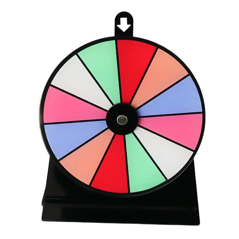 Rueda giratoria de Color para juegos de beber, rueda de la fortuna de acrílico borrable, tocadiscos de actividades de lotería para Bar y Carnaval
