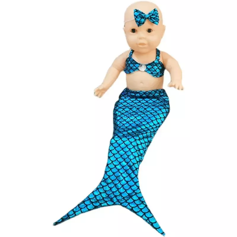 Neonato fotografia Outfit Baby Mermaid Costumes New Born pagliaccetto neonato Shooting Clothes accessori per neonato puntelli per foto per bambini