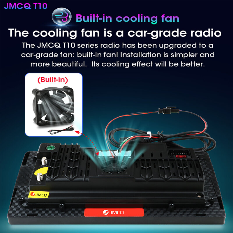 JMCQ-카플레이 2 딘 안드로이드 11 자동차 라디오 멀티미디어 비디오 플레이어, 현대 산타페 3 2013-2017 GPS 스테레오 수신기