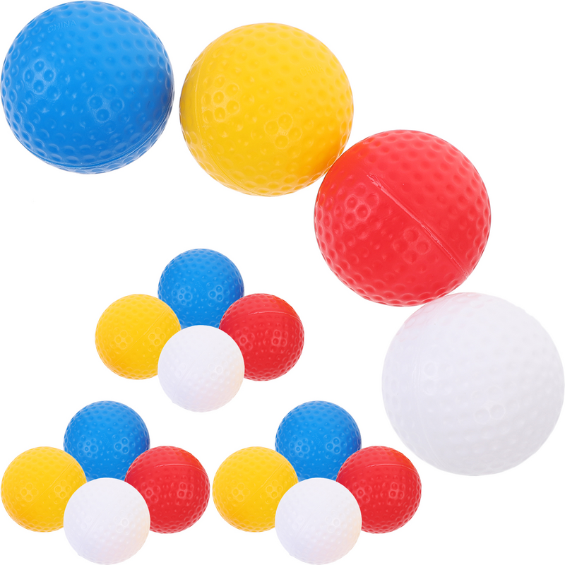 Bolas coloridas para prática de golfe, Golfe portátil jogando bolas, Brinquedos infantis pequenos