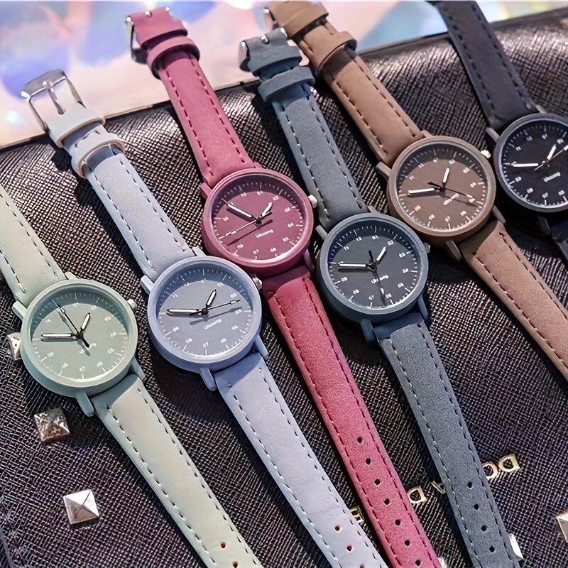 ساعة كوارتز أنيقة متعددة الألوان للفتيات ، إكسسوارات حفلات مثالية ، هدية مثالية ، ضبط وقت موثوق