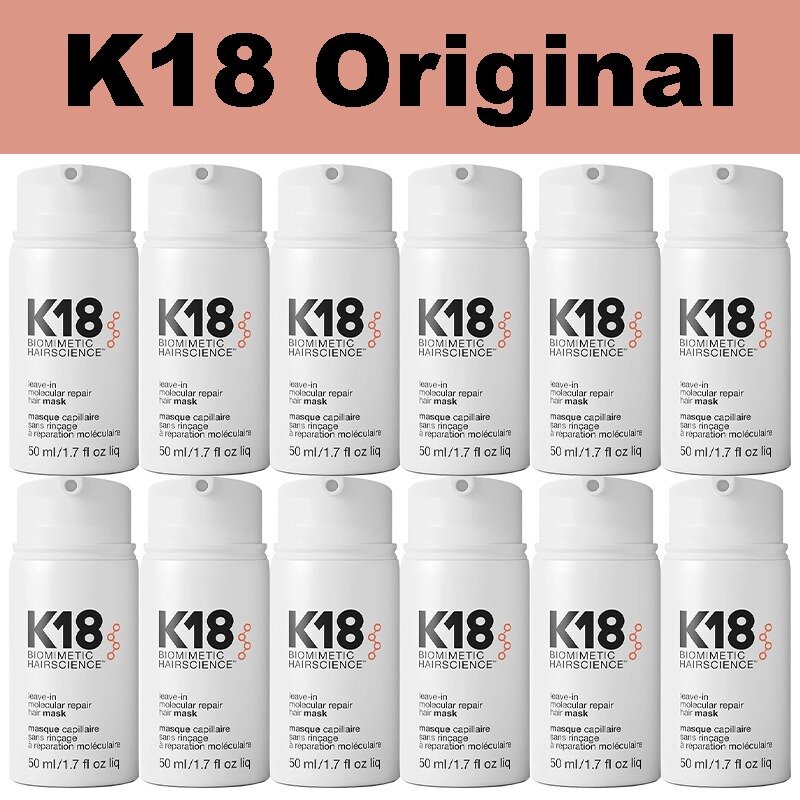 K18-Masque de Réparation Capillaire Original pour Réparer les Cheveux Secs ou Abîmés, 4 Paupières ApprentiCumbria, Hydratation Capillaire, 50ml
