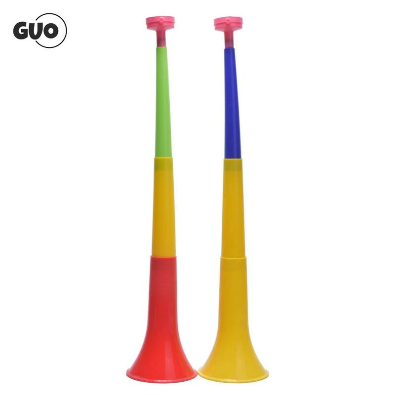 Copo europeu de cores aleatórias, instrumentos musicais removíveis, fim de futebol, buzinas, vuvuzela, buzina de torcida, brinquedo de trompete para crianças
