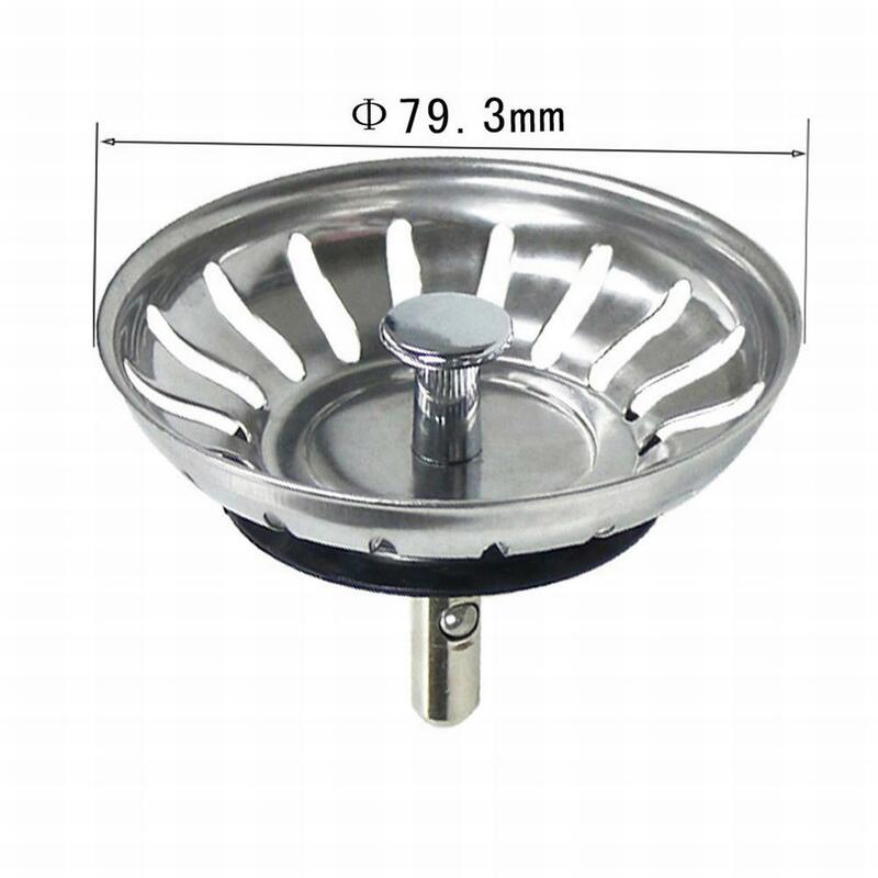 1pc Sink Sewer Strainer Basin Drain Stopper Stainless Steel Sink Drain Plug Filter Anti Clogging Floor Kitchen Accessories