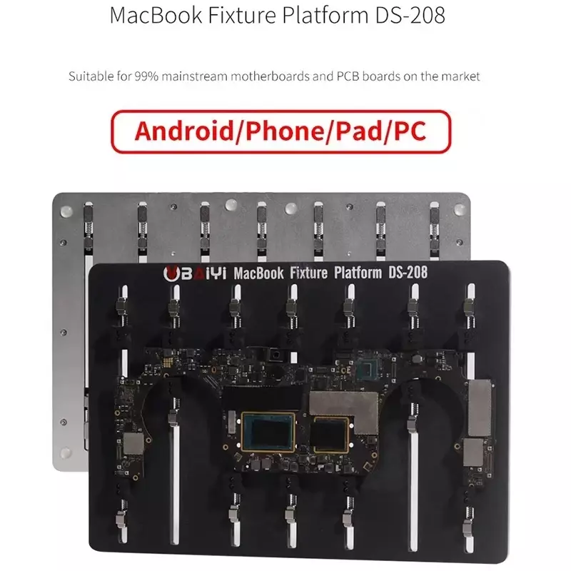 BAIYI-PCB Fixture Motherboard Plataforma De Solda para Macbook, Android Phone, Peças De Reposição, Chip Holder, Fixação Ferramentas De Reparo, DS-208
