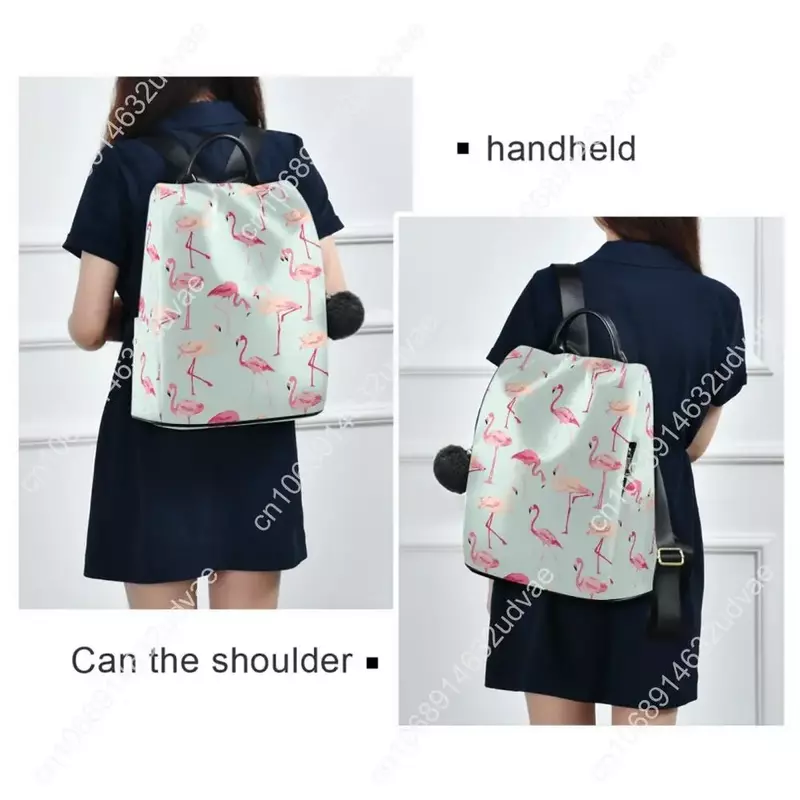Mochila pequeña de flamenco para mujer, bolso escolar con cremallera de alta calidad, a la moda, 2020