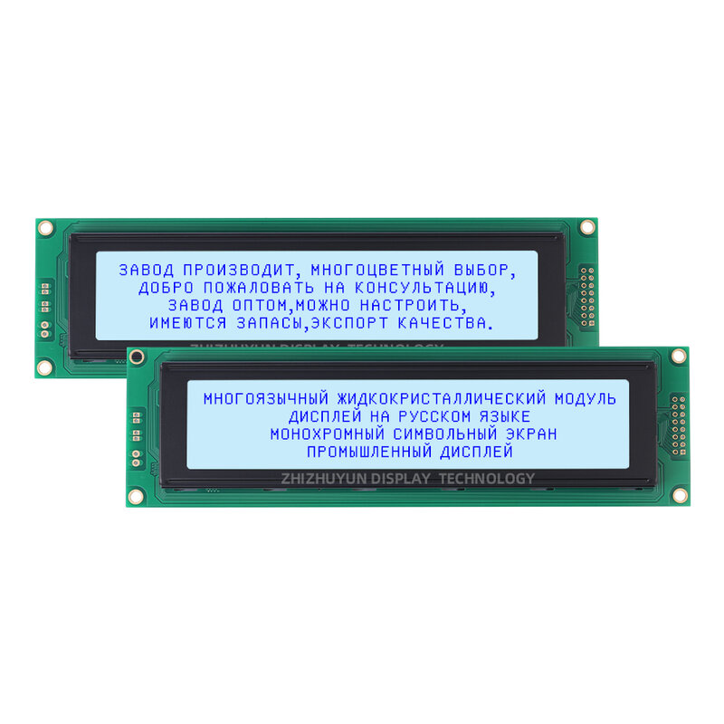 Módulo LCD de 4004 caracteres, pantalla LED de retroiluminación, puerto paralelo LCM, color verde esmeralda, inglés y ruso, 4004A2, 40X4