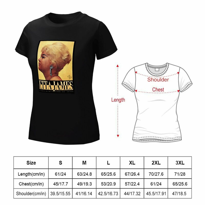 Etta James Tribute T-Shirt Kawaii Kleding Zomer Tops Grappige T-Shirt Jurk Voor Vrouwen Plus Size