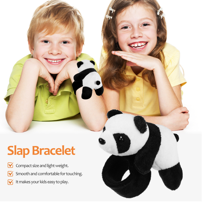 Cartoon Slap Bracelet Stuffed Animal Wristband Plush Toy Kids Favor Baby Shower Birthday Party Supplies