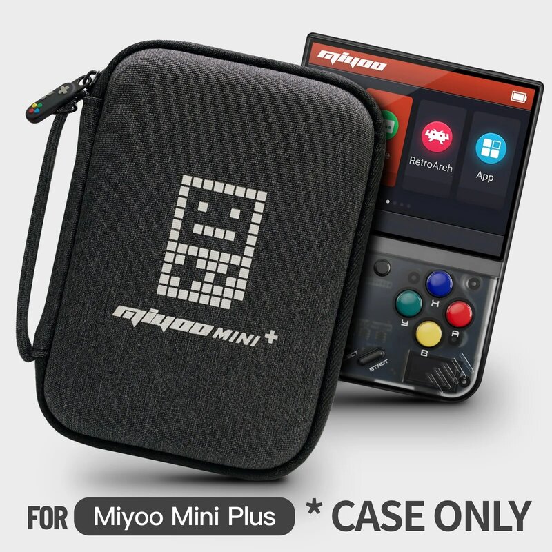 Casing Mini Plus Miyoo, casing khusus portabel keras untuk Miyoo Mini Plus V3 dengan layar 3.5 inci