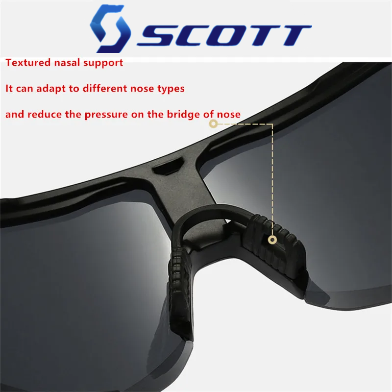 نظارات شمسية SCOTT-مضادة للوهج للرجال والنساء ، الرياضة في الهواء الطلق ، قيادة الدراجات ، صيد الأسماك ، السفر ، 5 ألوان ، UV400 ، جديدة