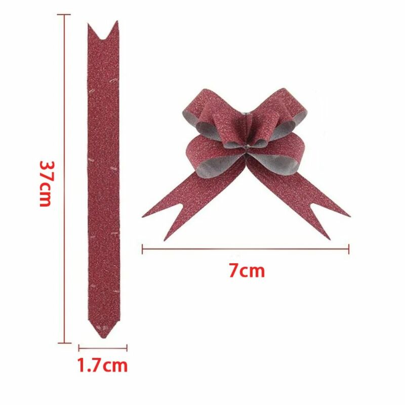 10 Pcs Gift Ribbons Flower Wrappers For Wedding Birthday Party Decor Glittering Pull Bow Knot Ribbon Strings for Gift Wrapping