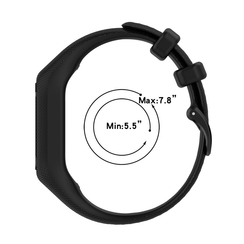 Pulseira para garmin vivosmart 5 pulseira com caso esporte relógio banda silicone macio moldura de pulso quadro para smart5