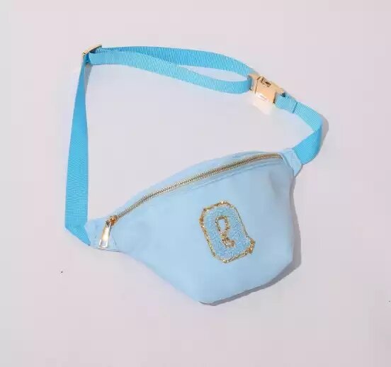 Low MOQ Multi Color Stock Fashion Kids Waist Bag Custom Fanny Pack With Logo Designer Nylon Crossbody Bag
