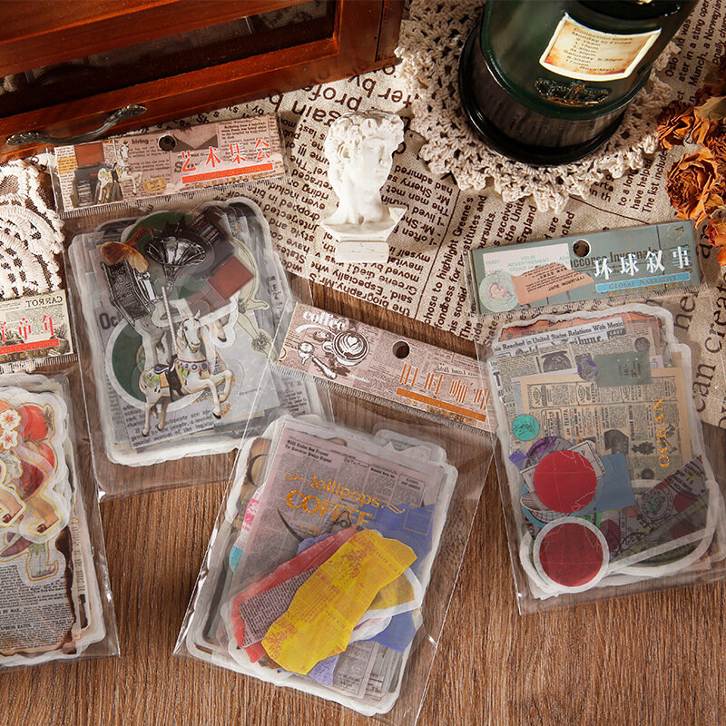 40 sztuk/partia Kawaii Scrapbook naklejki brytyjski Post Scrapbooking dostarcza pamiętnik Planner dekoracyjne Craft papiernicze naklejki