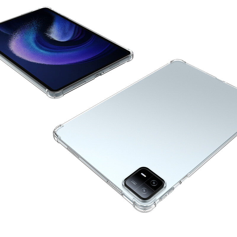 Para XiaoMi Pad 6 11 polegada Airbags TPU Macio Capa Clara para MiPad 6 Pro 11 "Transparente Silicone Tablet Capa Mi Pad 6/6pro