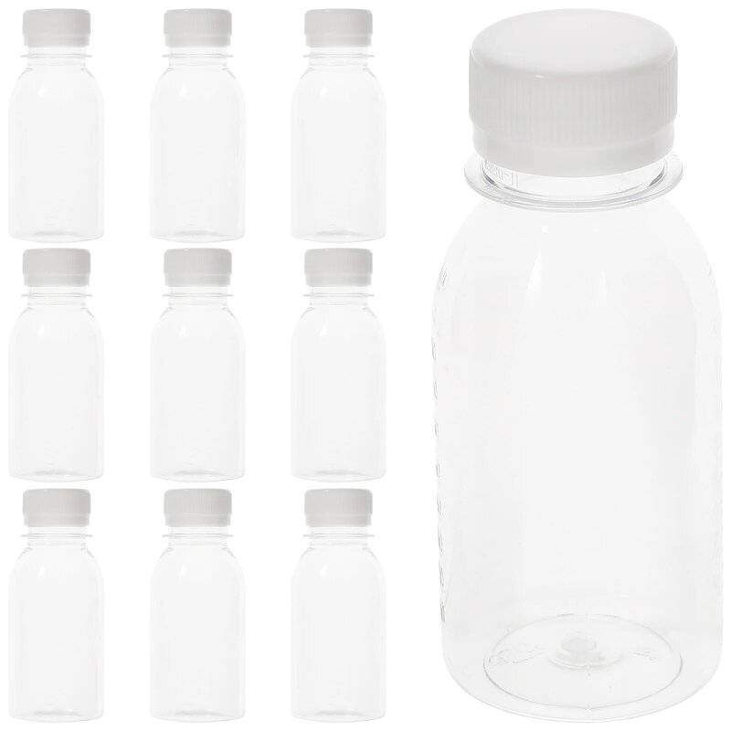 Getränke flaschen tragbare Saft flaschen trinken leere Flaschen transparente Saft flaschen klare Flaschen für den Außenbereich (100ml)