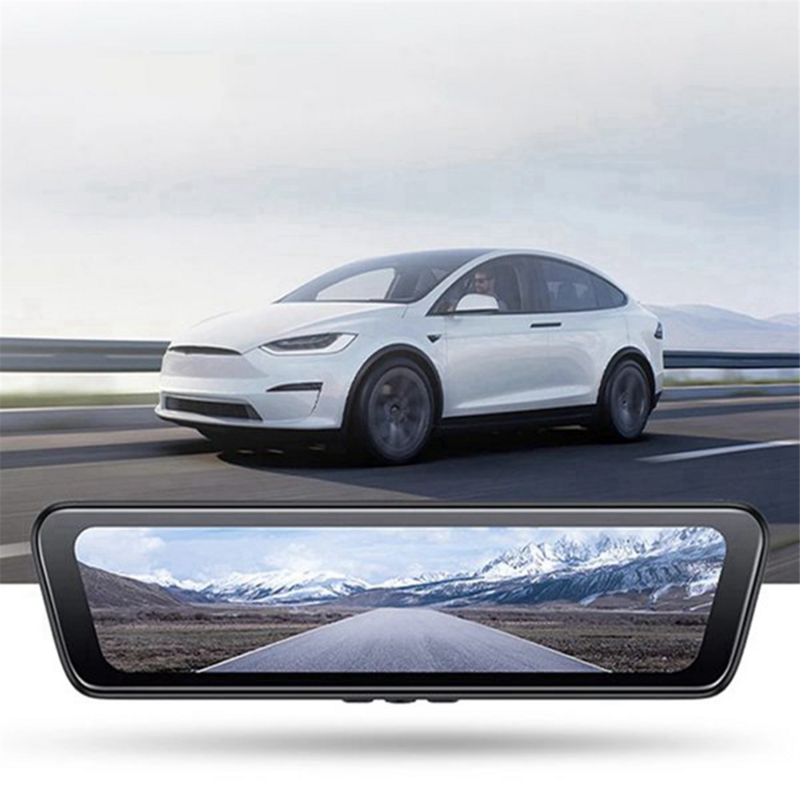 Автомобильная потоковая мультимедийная электронная зеркальная камера заднего вида с рекордерами для модели Tesla