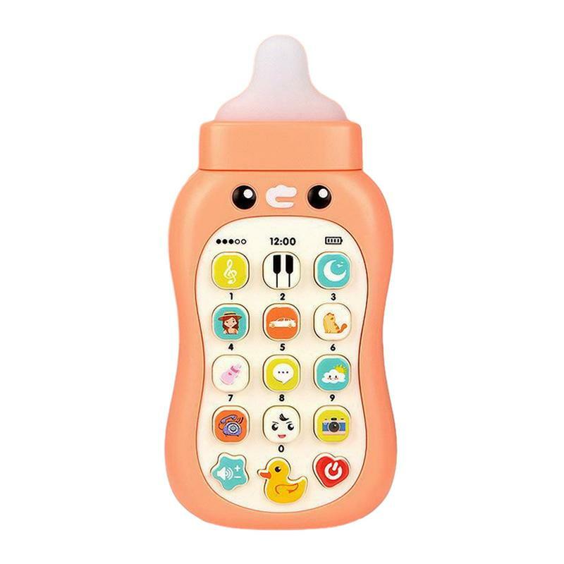 Brinquedo celular falso para crianças, Brinquedos da criança, Telefone móvel portátil, Máquina de aprendizagem educacional para meninas e meninos, 18 meses
