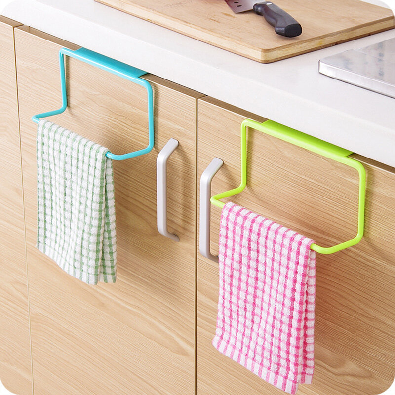 4 Piece Single Rod Towel Bar For Cabinet Door Washcloths Organization Rack For Garages