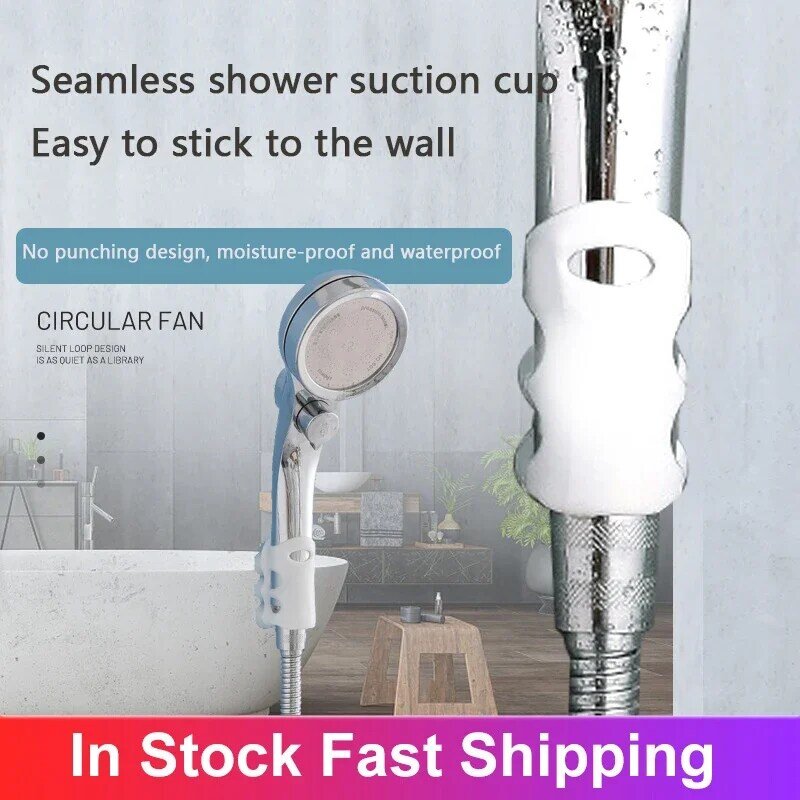 Soporte de ventosa para cabezal de ducha, soporte de ducha sin perforaciones, estante, montaje en pared, accesorios de ducha, baño