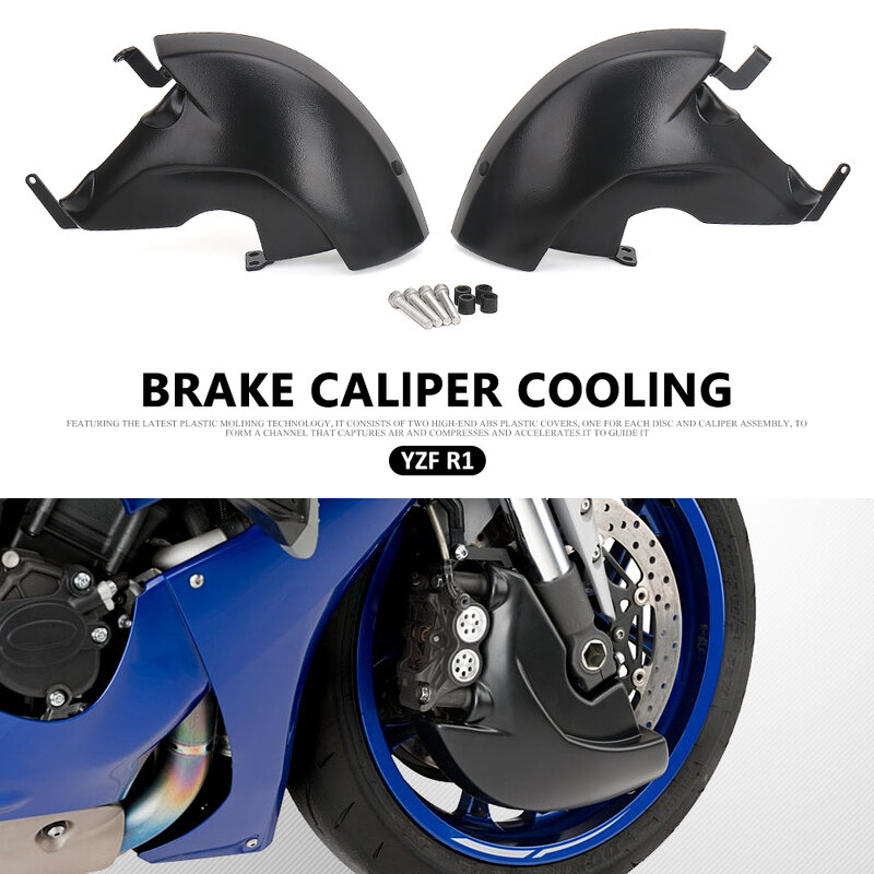New For YAMAHA YZF-R1 YZF R1 Yzf r1 2020 2021 2022 2023 2024 Motorcycle Accessories Brake System Air Cooling Ducts Black Kit
