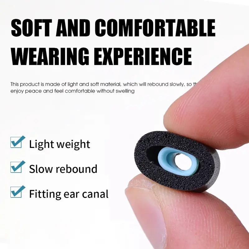 L/M/S Replacement in-Ear Headphones Earbuds Soft Memory Foam Ear Tips Earplugs for Sony WF-1000XM4 WF-1000XM3 Noise Cancellation