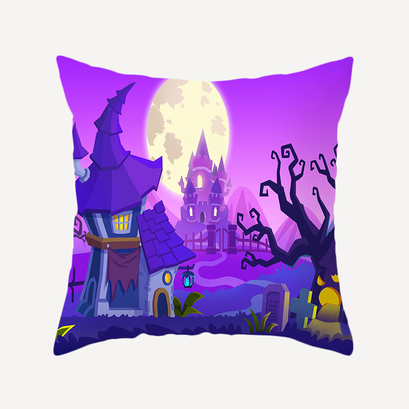 ZHENHE Color Cartoon Pattern Pillow Cover Double Sided Printing Cushion Cover for Bedroom Sofa  Decor 18x18 Inch（45x45cm）