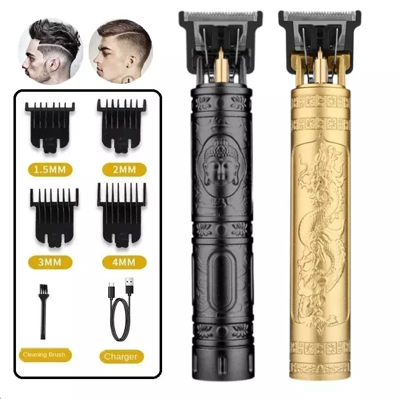 Wireless Electric Hair Clipper Professional Hair Trimmer Beard Shaver Men Hair Cutting Machine Barber For Men Vintage T9 Trimmer
