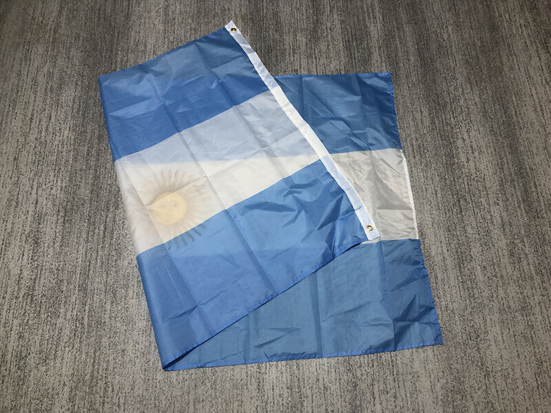 Zxz frete grátis argentina bandeira 90*150cm arg poliéster ar argentina bandeira interior decoração ao ar livre