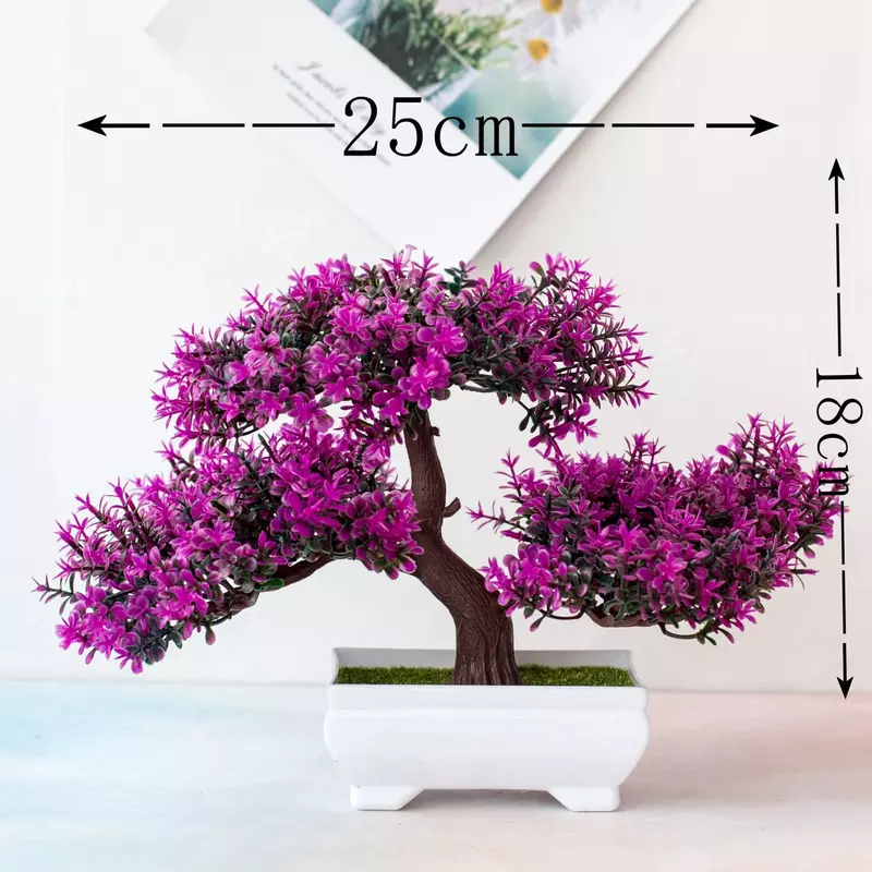 人工植物盆栽プラスチック小さな木ポット偽の植物花の鉢植えの家の部屋のテーブルの庭の装飾のための装飾品
