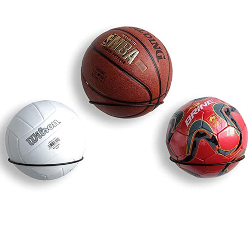 Multi-purpose Futebol Display Prateleira, bola titular, montado na parede, basquetebol armazenamento Rack, sala de estar Decoração