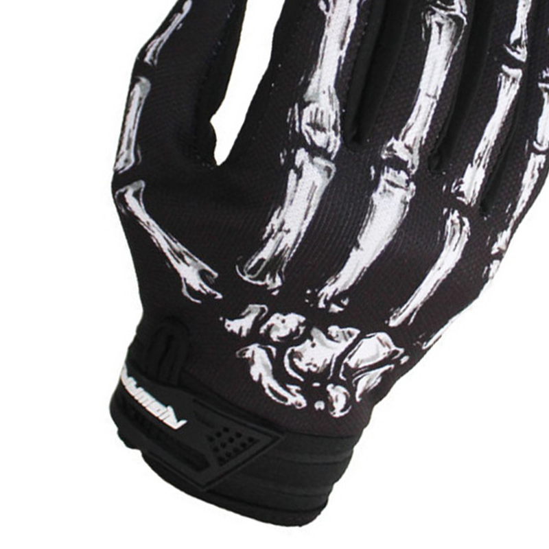 Czarne Rękawiczki Straszne Dorośli Czaszka Łapa Krótkie Unisex Ridding Mężczyźni i Kobiety Palec