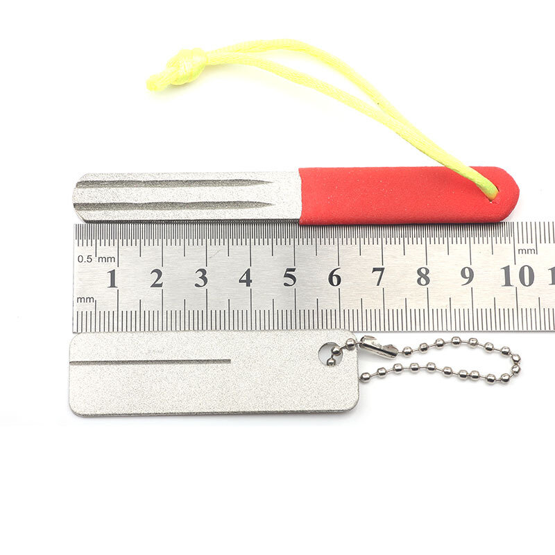 Инструмент для заточки рыболовных крючков, портативный Алмазный Мини-нож для повседневного использования, карманная заточка для крючков, для лагеря, походов, уличные аксессуары