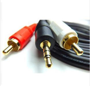 Cable lotus de audio de cobre desnudo, 1,5 M, 1/2 PVC, 3,5 a 2