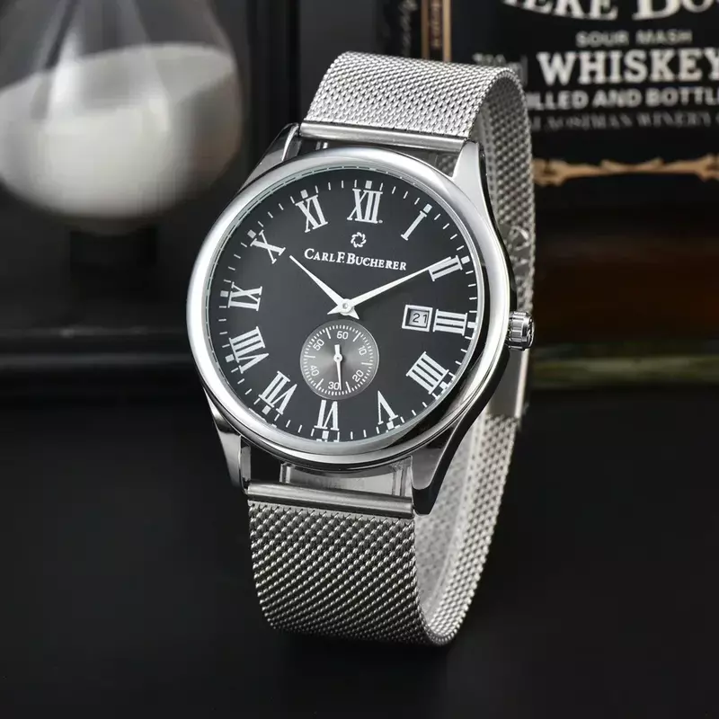 Carl F. Bucherer 2024 Herenhorloge Mode Luxe Merk Quartz Horloge Gratis Verzending Zakelijk Casual Waterdicht Cadeau Horloge Voor Mannen