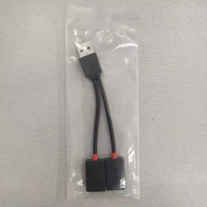 USB 허브 차량용 USB 분배기 케이블, 다기능 어댑터 코드 충전 케이블, 아이폰 안드로이드 스마트폰용, 1 in 2 Out