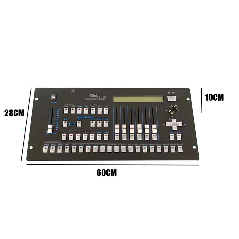 Consola de iluminación de escenario Pilot 2000 DMX 512, controlador Midi multifunción, mezclador de sonido para lámpara de discoteca y DJ