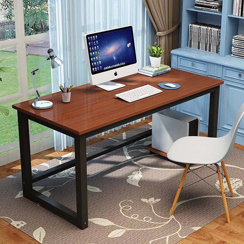 100*50ซม.ไม้ทนทานโต๊ะคอมพิวเตอร์แล็ปท็อปตารางสำหรับ Home Office ทำงานโต๊ะศึกษา