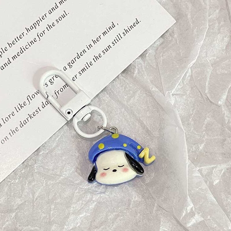 Cute Cartoon Pochacco Keychain Animal Key Chain Creative Dog Doll Pendant For Women Car Keyring Purse Bag Accessories