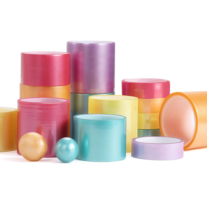 Nastri appiccicosi per laminazione a sfera forniture per nastri adesivi artigianali giocattoli colorati fai-da-te sensoriali per la decompressione educativa dei bambini per la festa