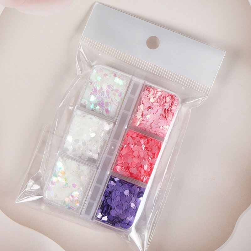 Art Glitter 3D Sequins Glitter Cherry Blossom Flower Flakes Supplies Decoration DIY Accessories
