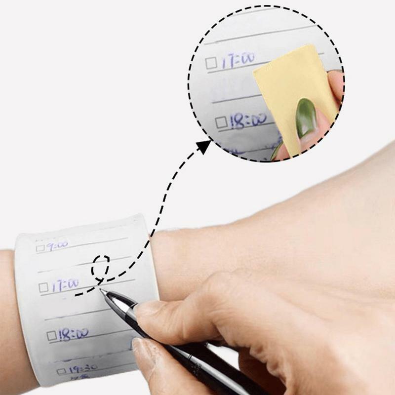 Wrist Notes Writable Erasable Wrist Strap To Do List Bracelet For Schedules Plans Goals Events Lists And Appointments