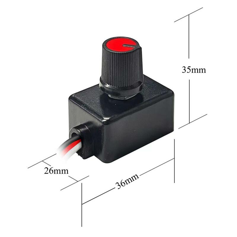 Genérico PWM Dimmer Switch, Acessórios Automotivos, Fácil de Instalar, LED, RV